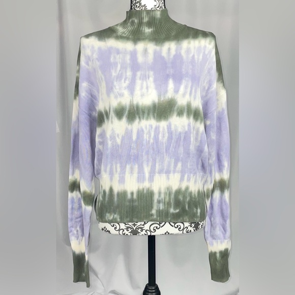 Sanctuary Tye Dye Sweater Size Medium New Olive and Purple - Picture 1 of 5